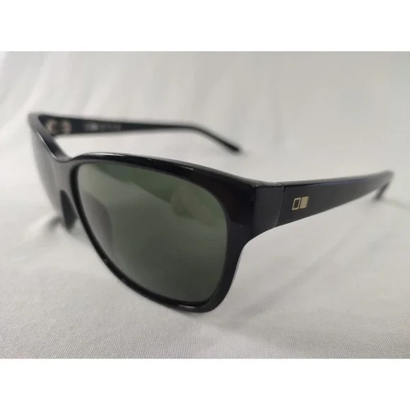 OTIS Elsewhere Sunglasses Black Frames Mineral Glass Lenses Polarized Grey